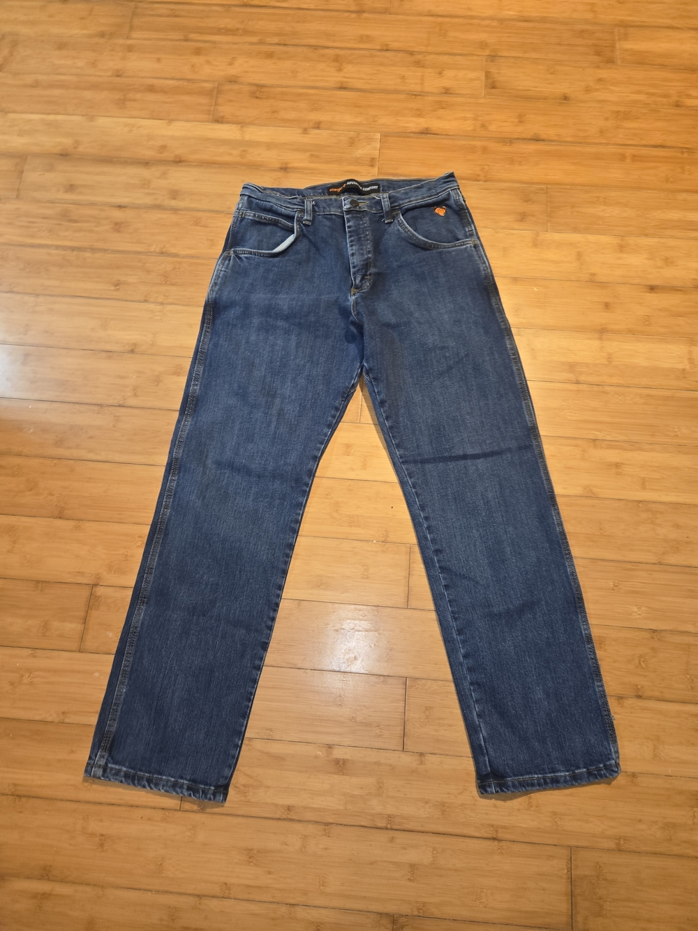 Wrangler FR Jeans Mens 32x30 Relaxed Blue Denim Flame Resistant
